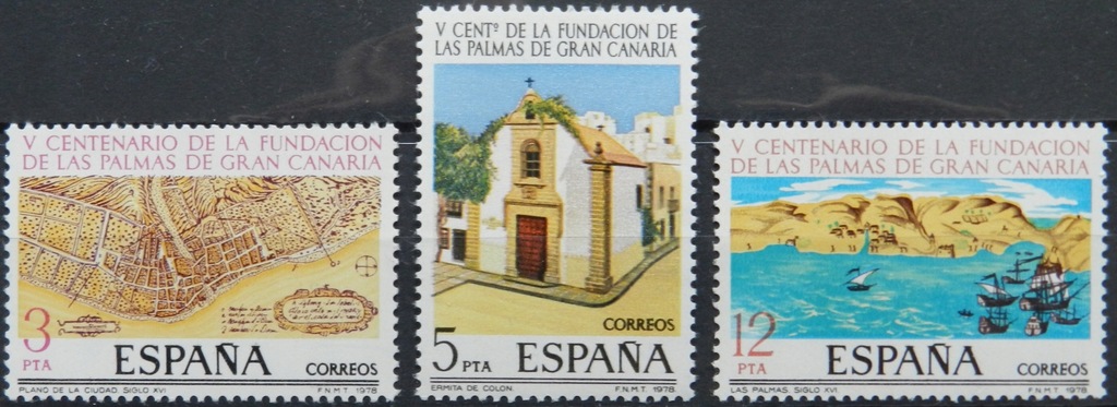 Hiszpania - Mi. 2369 - 2371 **, 1978 r.