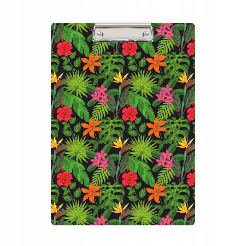 Teczka z klipem A4 zamykana FLOWERS clipboard