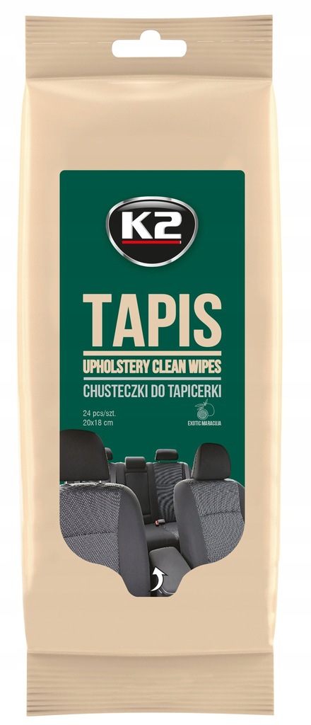 K2 TAPIS wipes CHUSTECZKI nawilżone do TAPICERKI