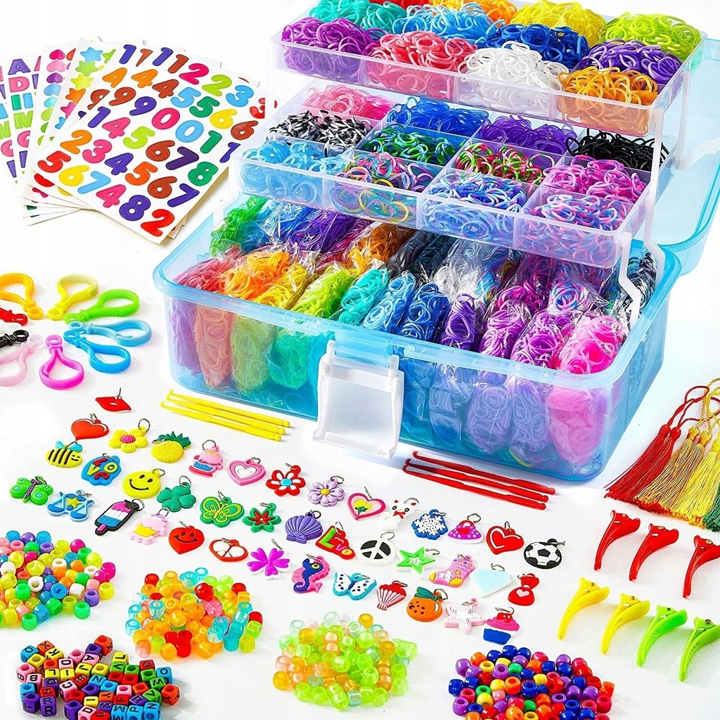 Colorful Craft Rainbow Rubber Bands Set Class