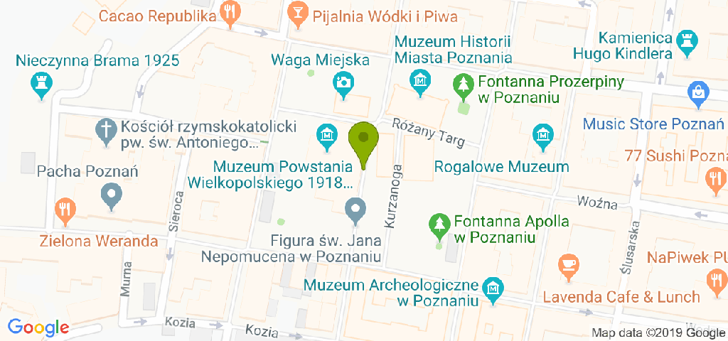 Restauracja Poznań, Stare Miasto, m²