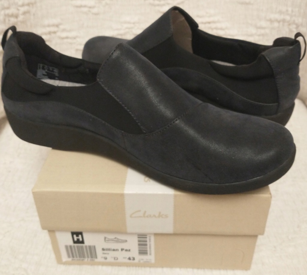 półbuty granatowe CLARKS roz.43