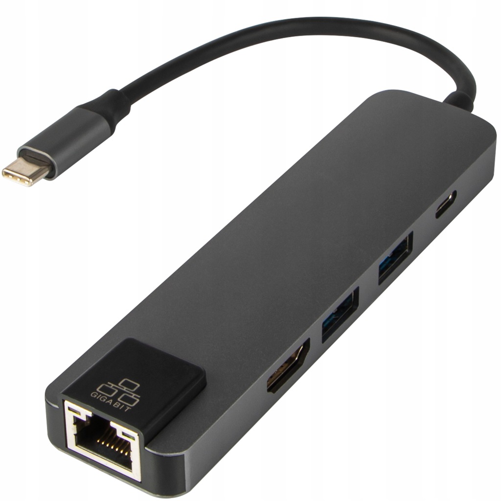 Купить Сетевая карта HUB USB-C, сетевой адаптер HDMI RJ45 5 в 1: отзывы, фото, характеристики в интерне-магазине Aredi.ru