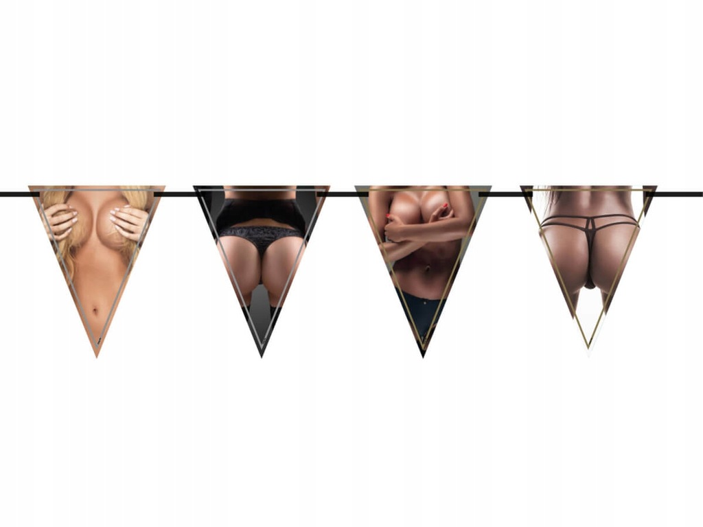 Birthday Garlands Woman - Flagbanner