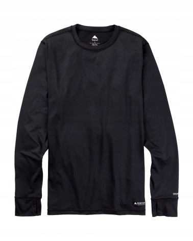 BURTON MIDWEIGHT BASE LAYER CREW TRUE BLACK L