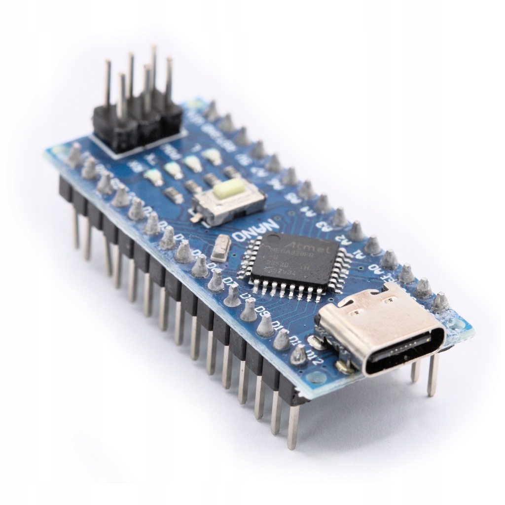 NANO V3 Atmega328PB USB-C kompatybilny z Arduino Nano, z wlutowanymi pinami