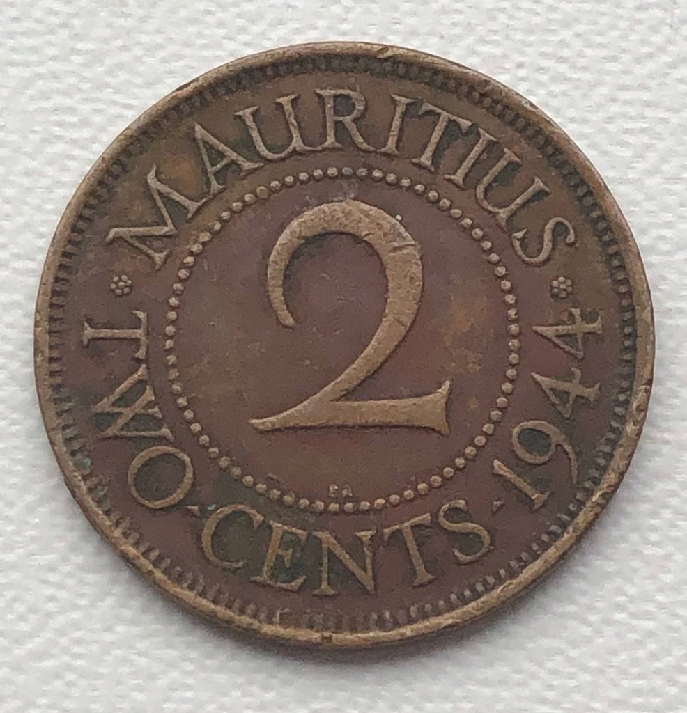 Mauritius - 2 centy 1944