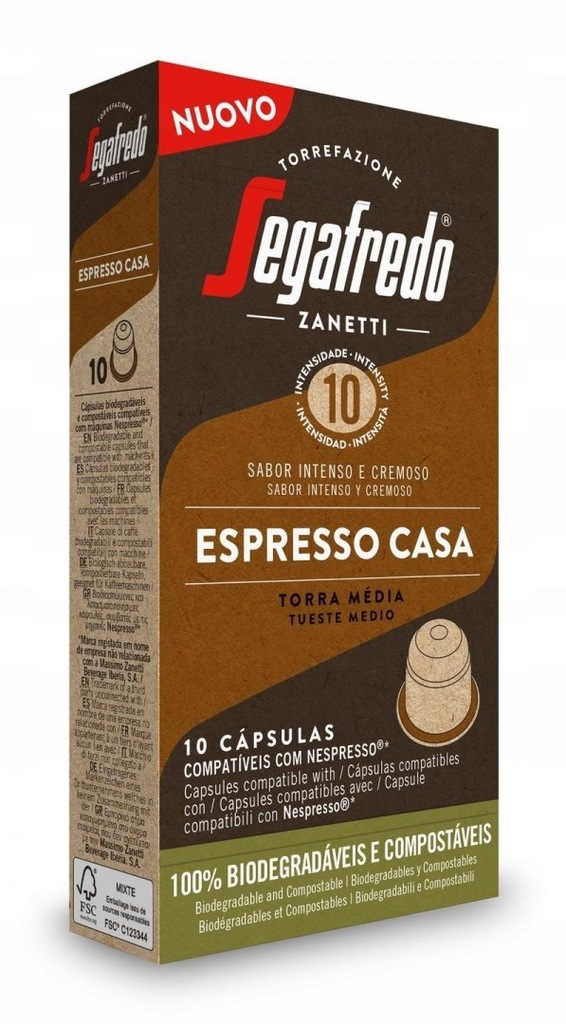 Kapsułki SEGAFREDO ESPRESSO Casa 10 SZT