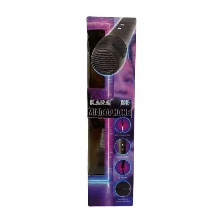MIKROFON KARAOKE ELECTRONICS KARAOKE MICROPHONE W PUDEŁKU