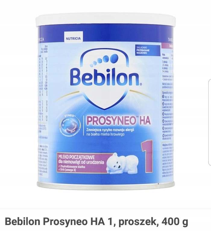 Mleko specjalistyczne Bebilon Prosyneo HA 1 400 gM