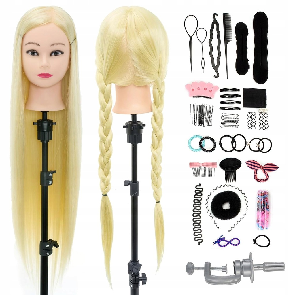 GŁOWA FRYZJERSKA TRENINGOWA NEVERLAND BLOND GŁÓWKA DO CZESANIA PRO