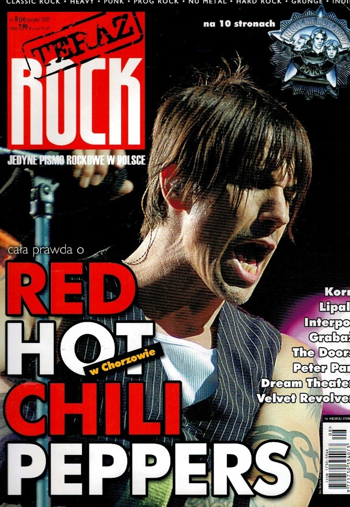 Teraz Rock nr 8/2007 Red hot Chili Peppers
