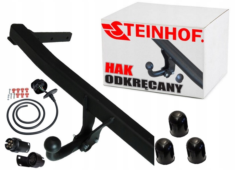 STEINHOF HAK HOLOWNICZY+WIĄZKA7PIN+ADAPTER NISSAN X-TRAIL 1I T30 2001do2007