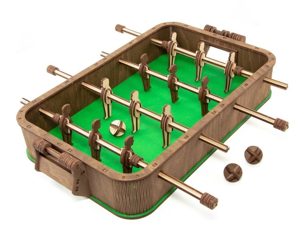 EWA Drewniane Puzzle 3D Gra Stół Do Piłkarzyków