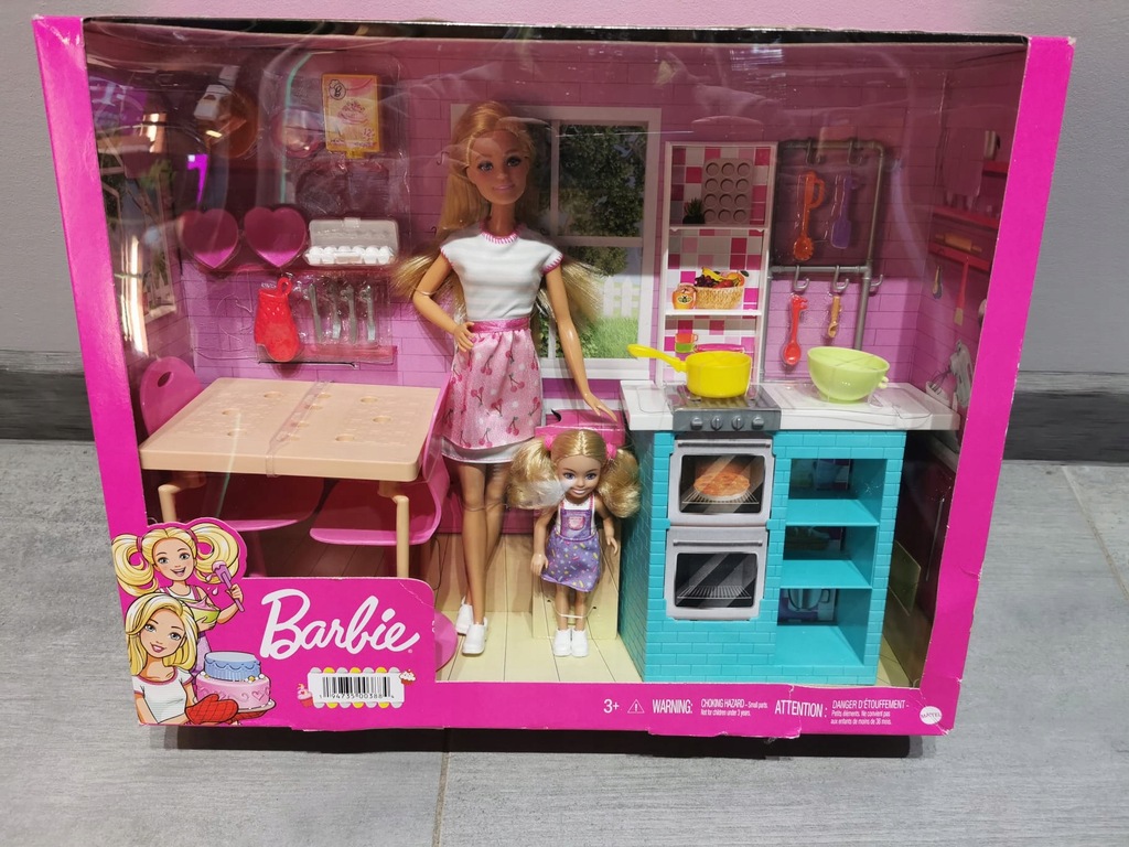 Barbie Siostry Wspólne pieczenie Zestaw + lalki HBX03