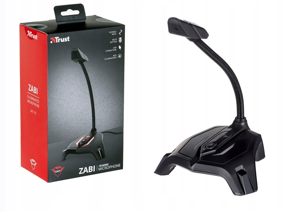 MIKROFON TRUST GXT 215 Zabi LED-Illuminated USB