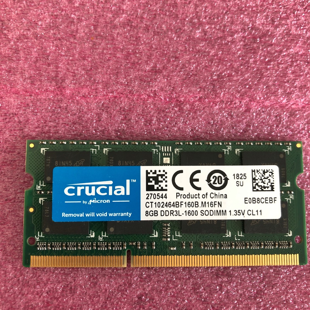 Pamięć Crucial 8GB DDR3 12800 1600MHz PC3L