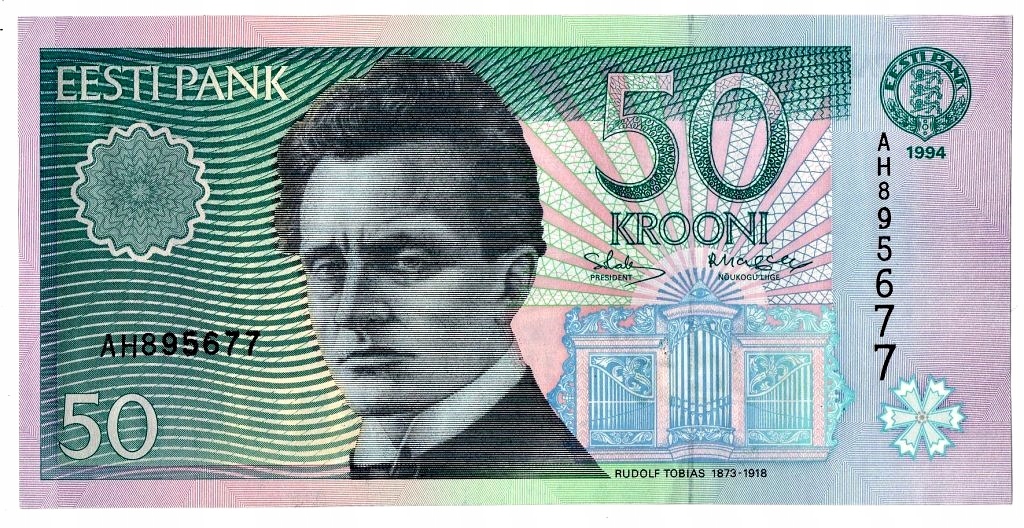 ESTONIA 50 Krooni 1994 Bankowy