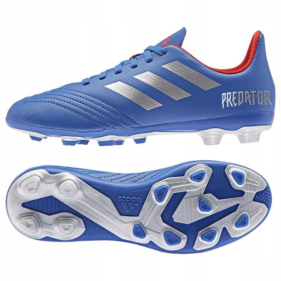 Buty adidas Predator 19.4 FxG J CM8540 - NIEBIESKI