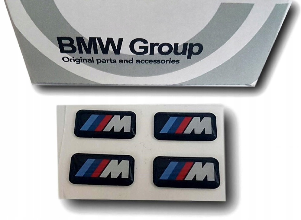 4 x OE BMW LOGO EMBLEMAT NAKLEJKA NA FELGI M POWER