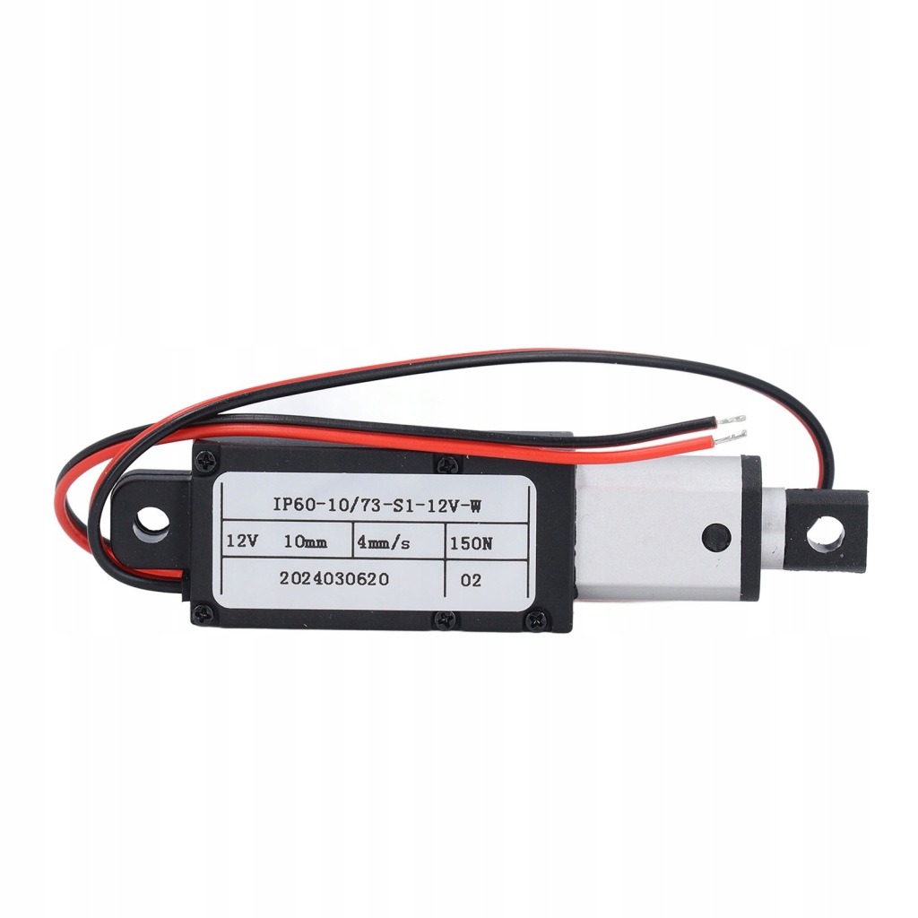 SIŁOWNIK LINIOWY 12V ELEKTRYCZNY 10mm 150N 4mm/s