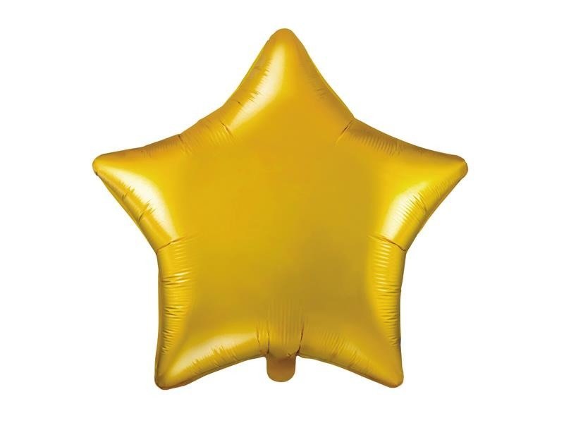 Balon foliowy Gwiazda, 48cm, złota gwiazdka
