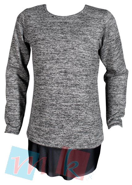 MK GOLIŃSCY Melanżowa bluza z wiskozą R.140