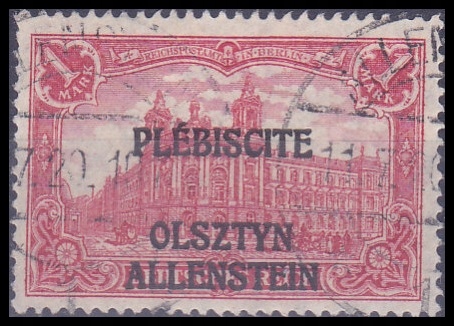 POLSKA (Olsztyn) - znaczek kas. z 1920 r. Z 9256