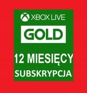 Subskrypcja Xbox Live Gold cyfrowa 12 miesięcy