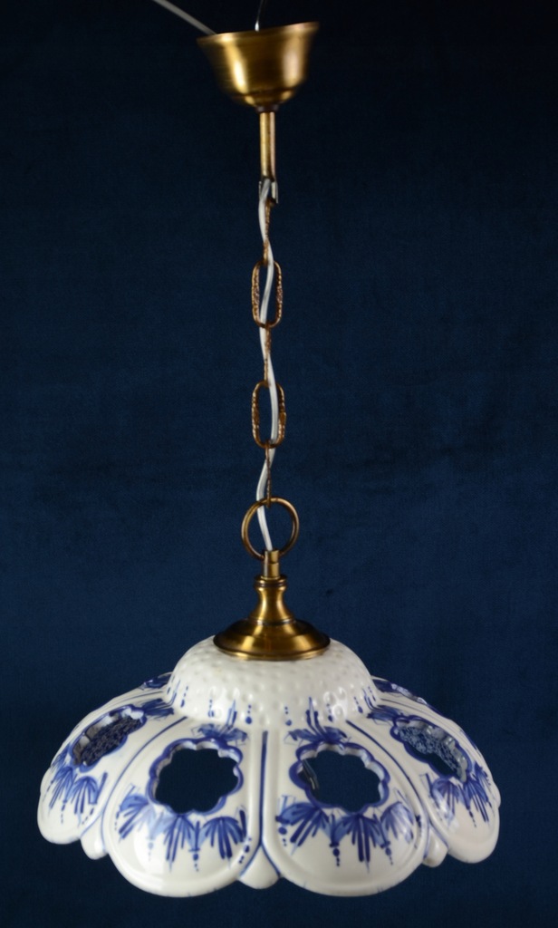 Śliczna lampa kuchenna porcelana Portugalia -534