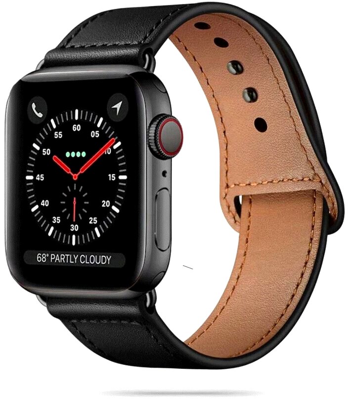 Pasek Skórzany Leather Fit Czarny do Apple Watch Ultra 2