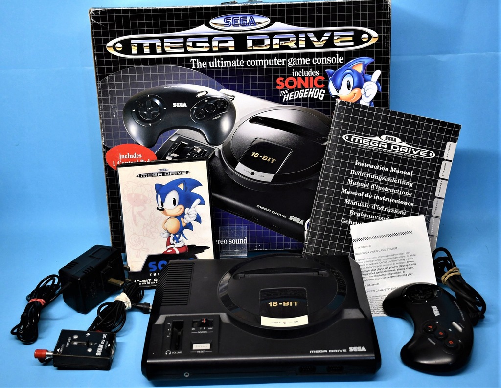 Konsola Sega Mega Drive + Gra Sonic