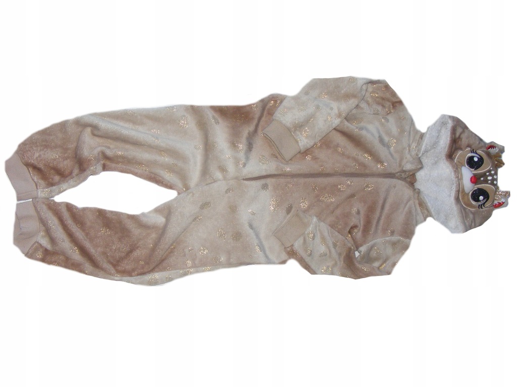 Piżama onesie dla dziewczynki miękka 110-116