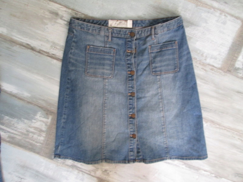 H&M___spódnica JEANS TRAPEZOWA__40 L