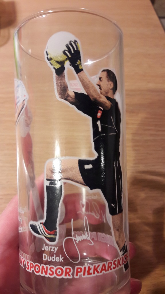 szklanka coca cola NOWA kolorowa 2002 Jerzy Dudek