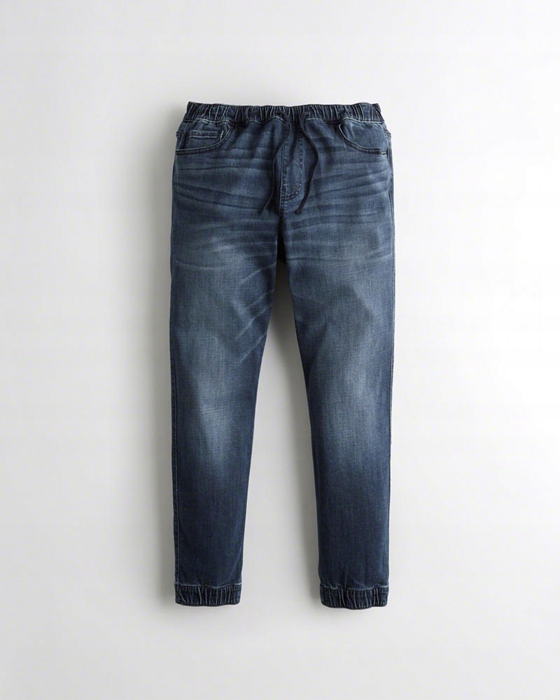 HOLLISTER SPODNIE MĘSKIE JEANSY JOGGER ROZMIAR XS