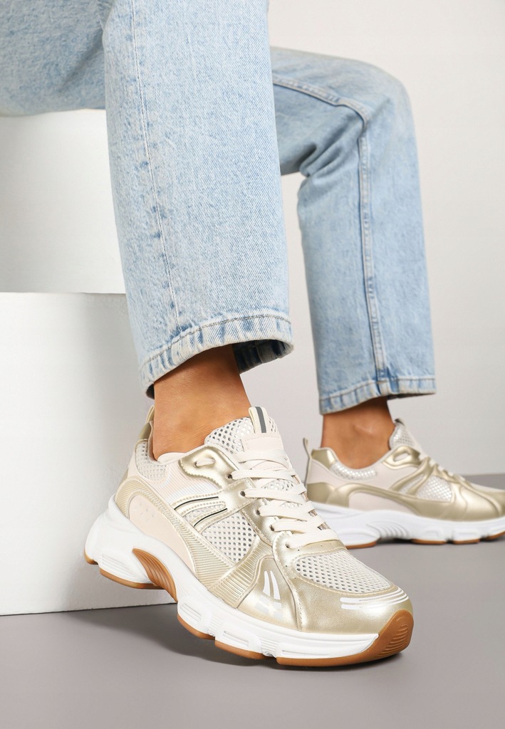 Born2Be Beżowe Sneakersy damskie 41