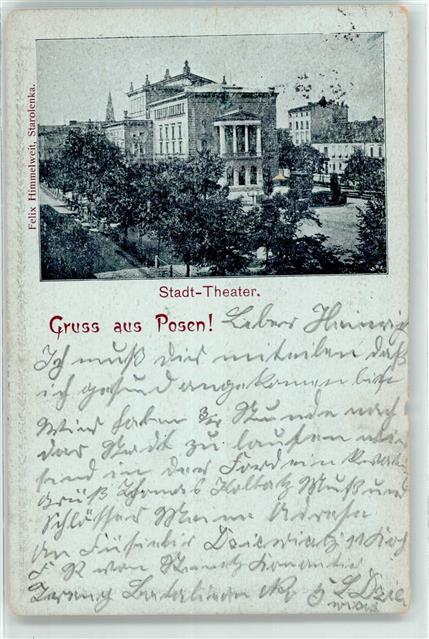 Poznan Posen Teatr 1901 9202641766 Oficjalne Archiwum Allegro