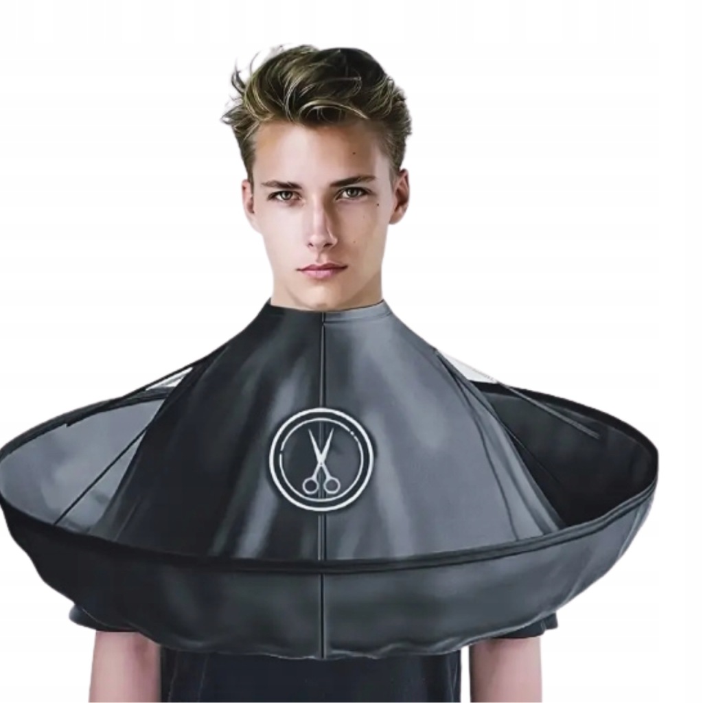 Peleryna Fryzjerska z Kołnierzem Nieprzywierająca Wodoodporna, Wygodna