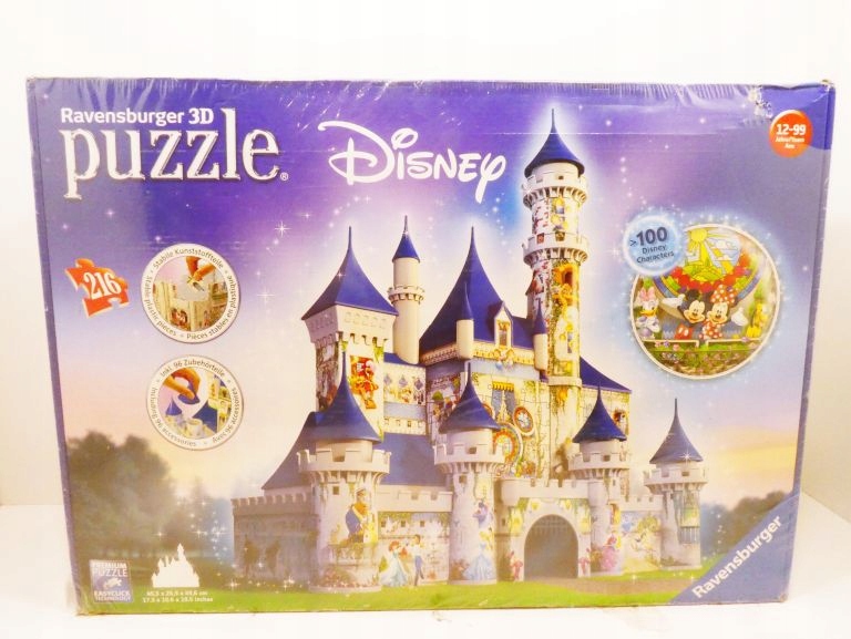 PUZZLE 3D ZAMEK DISNEY 8881425214 oficjalne archiwum Allegro