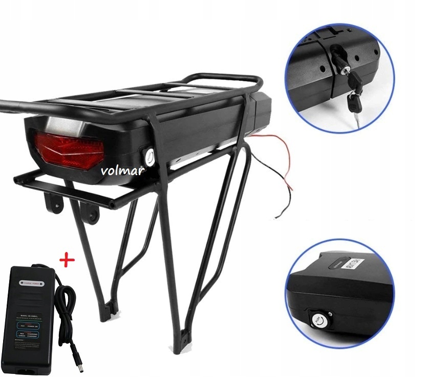 Bateria do roweru elektrycznego 36V 15Ah+Bagażnik