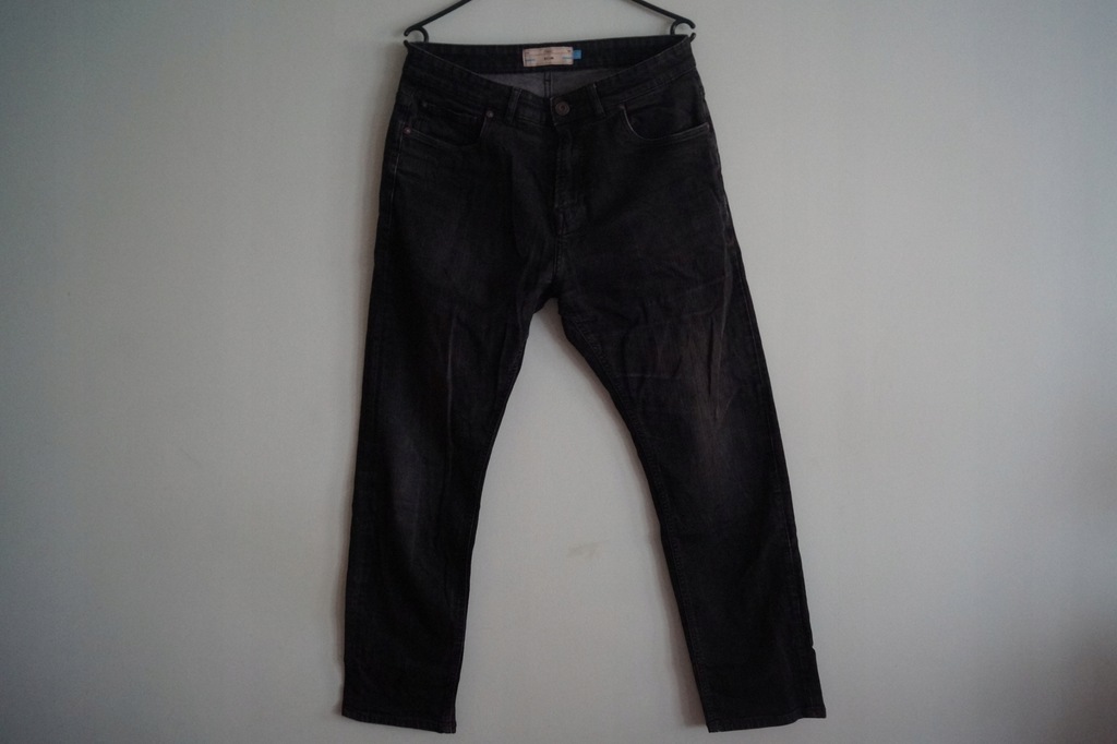 NEXT JEANSY VINTAGE SLIM FIT WASHED BLACK W32 L30