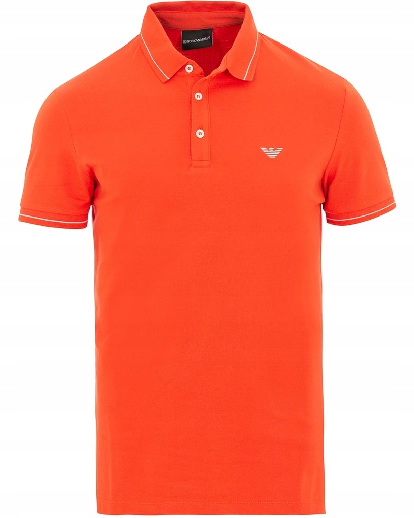 EMPORIO ARMANI luksusowa koszulka POLO 2019 ORANGE