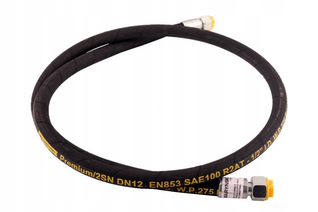 Przewód hydrauliczny 275 bar gwint M22x1.5 proste L-1900mm DN12-2SN (AA-13-
