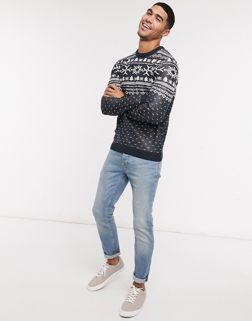 AB-4-16-27 JACK&JONES SWETER MĘSKI L