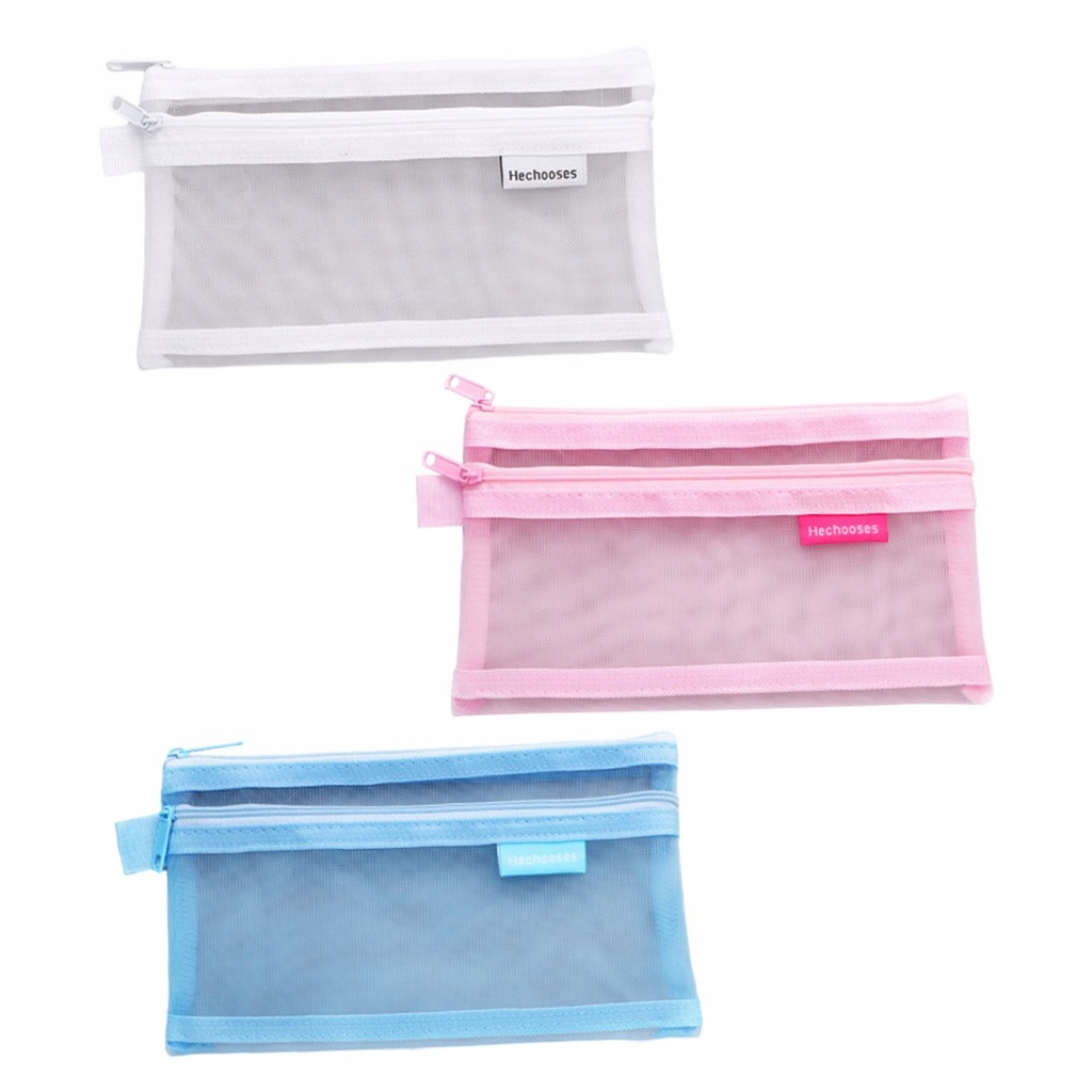 3Pcs Bag Pencil Mesh Organizer for Storage