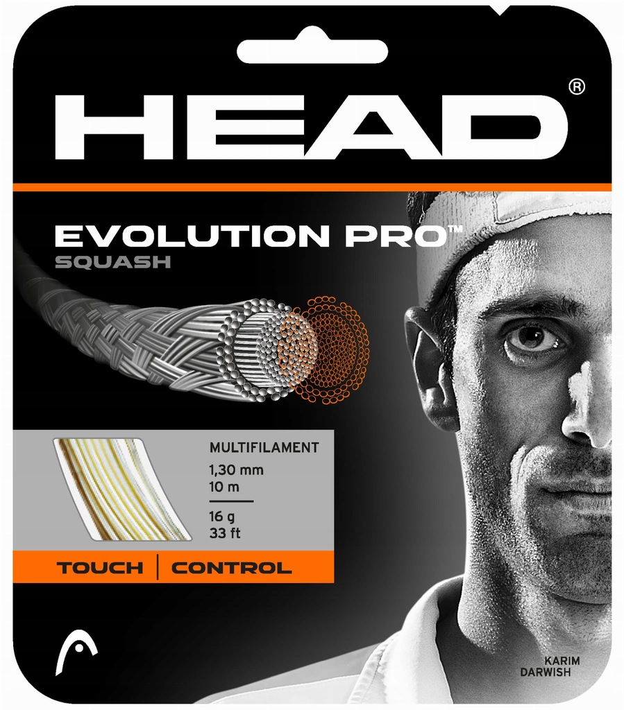 Naciąg do squasha HEAD Evolution PRO - 1,21mm