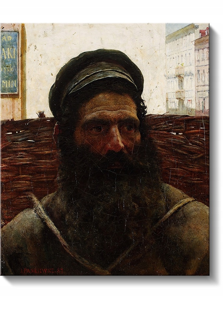 Józef Pankiewicz, Żyd z koszem, 58x70