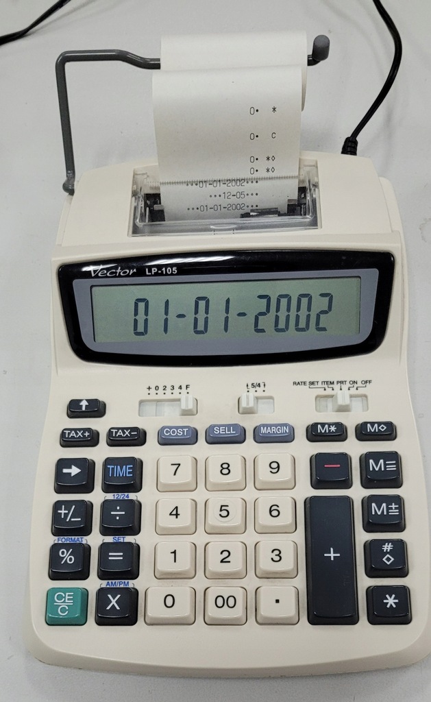 Kalkulator z drukarką Vector LP-105
