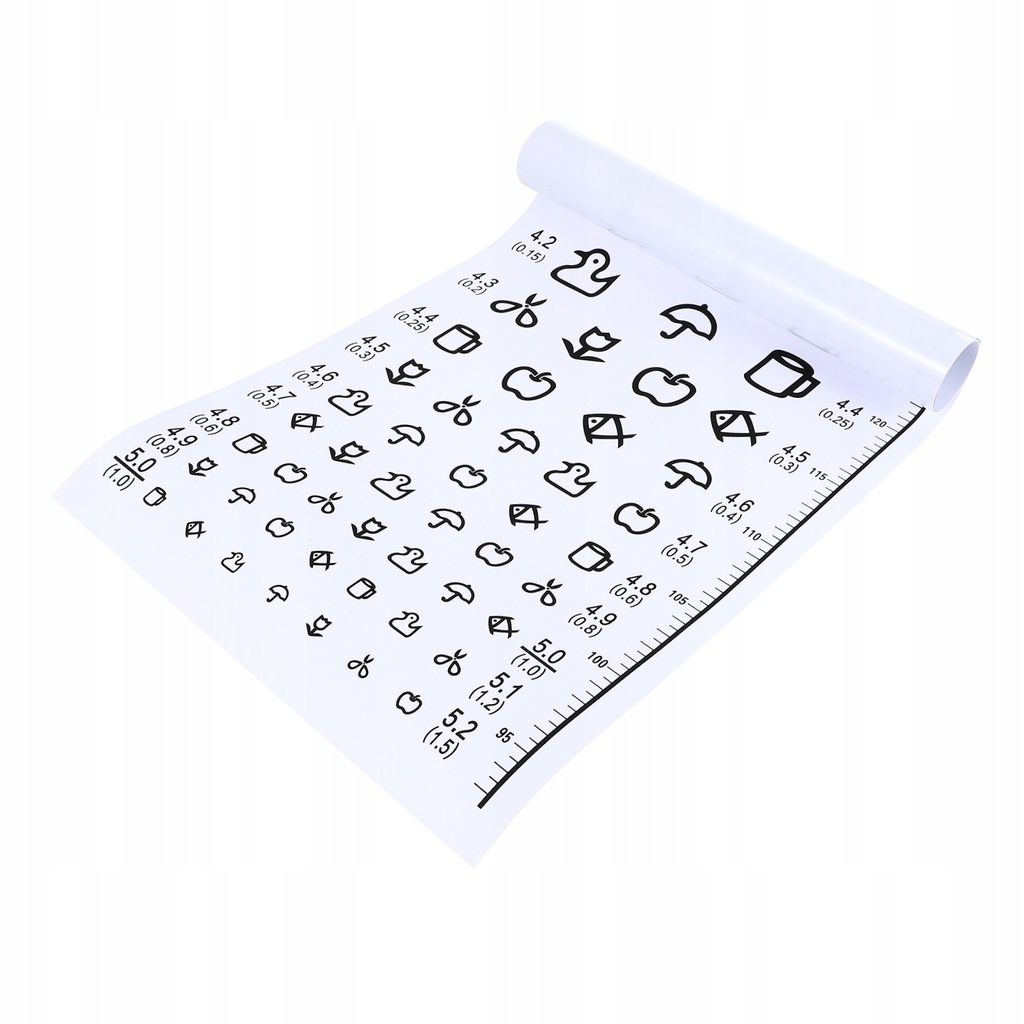 Eye Chart Kids Posters Coloring Preschool White